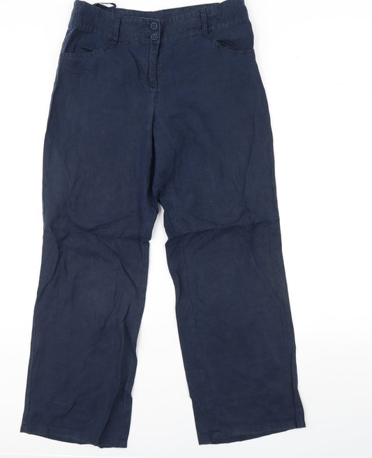 Annuci Womens Blue   Trousers  Size 36 in L30 in