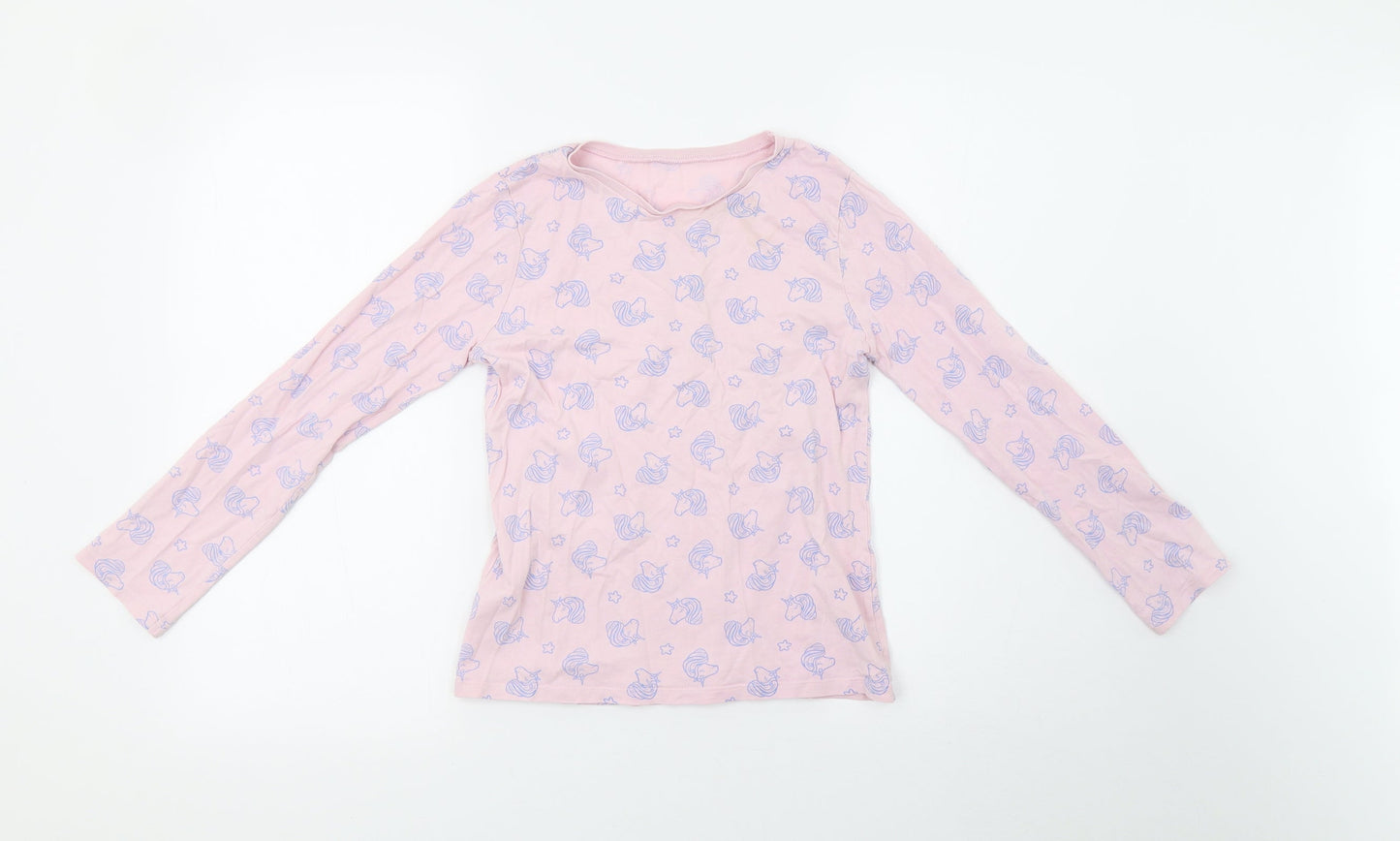 George Girls Pink Polka Dot   Pyjama Set Size 10-11 Years