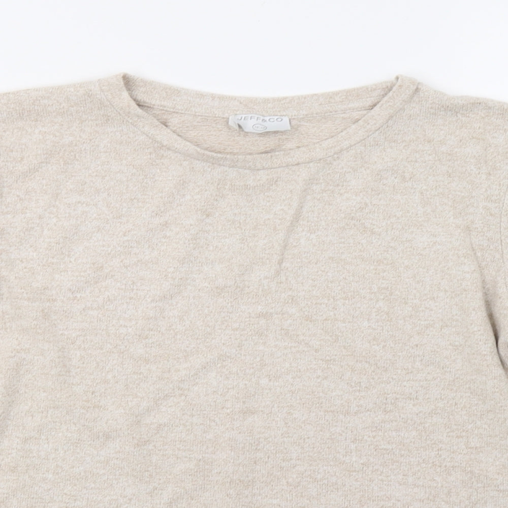 jeff & co Womens Beige    Pyjama Top Size 12