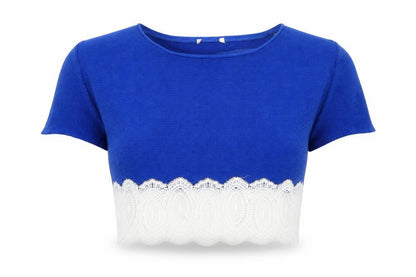Preworn Womens Blue   Cropped Polo Size M
