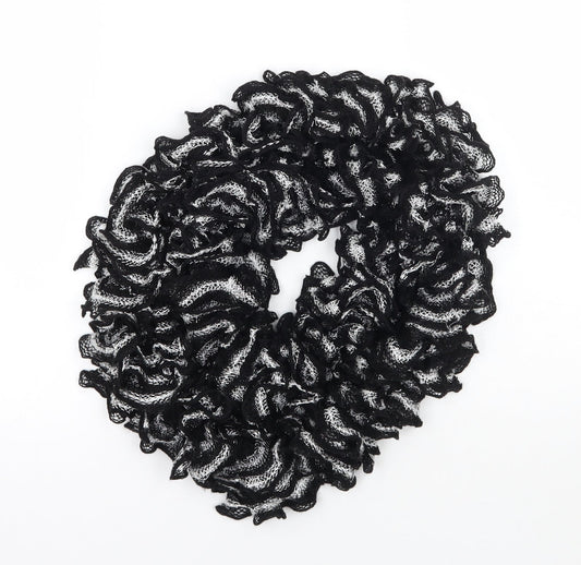 Preworn Womens Black Polka Dot   Scarf