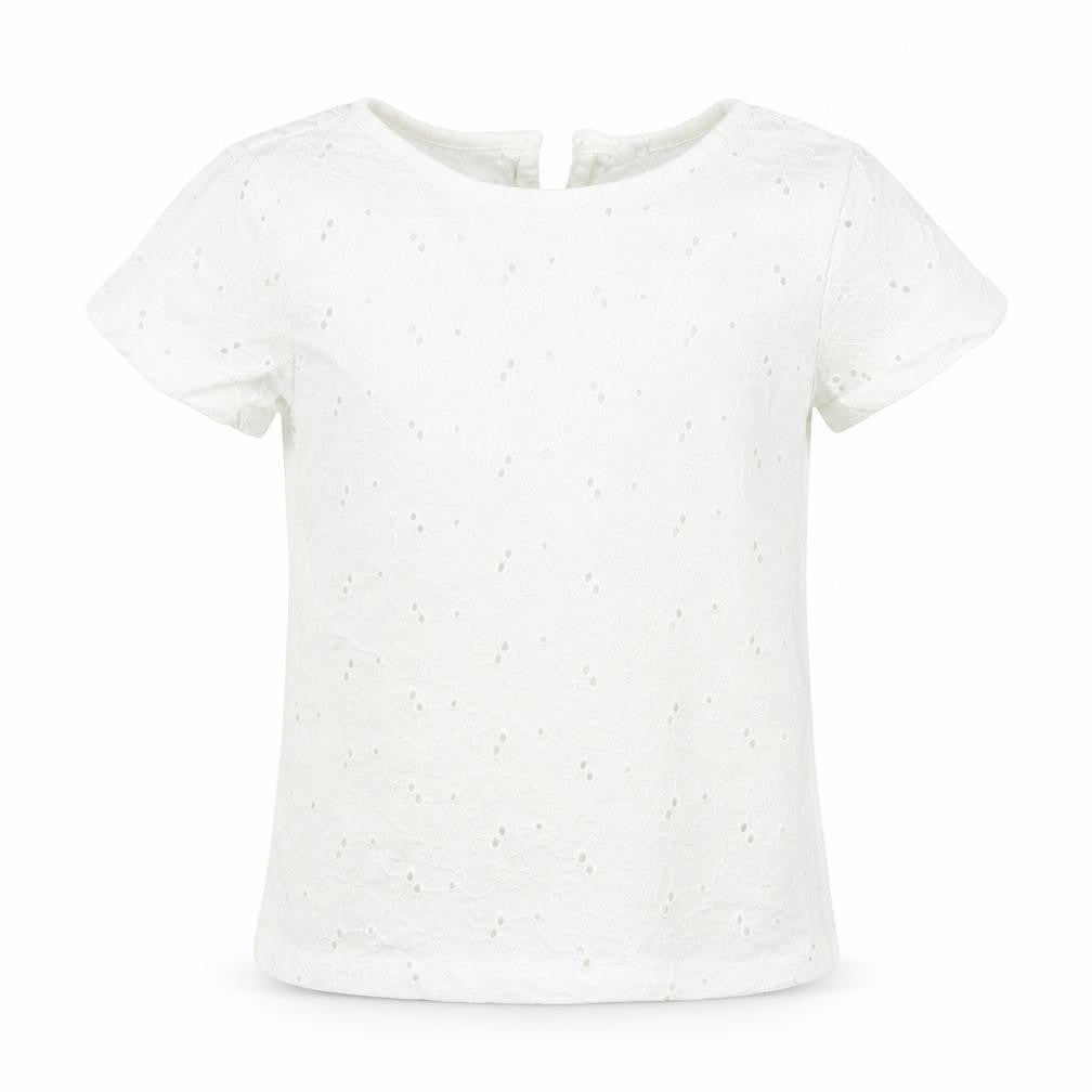 John Lewis Girls White Batik  Basic T-Shirt Size 7 Years