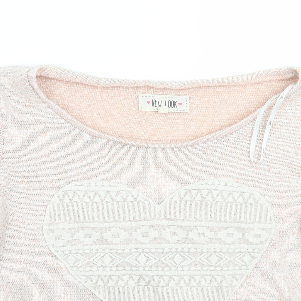 Newlook Womens Pink   Pullover Jumper Size 10