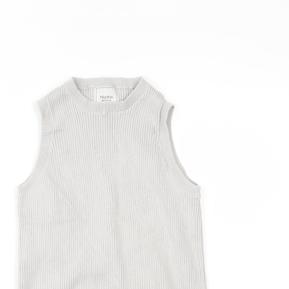 hadas Womens Grey   Basic Tank Size 8