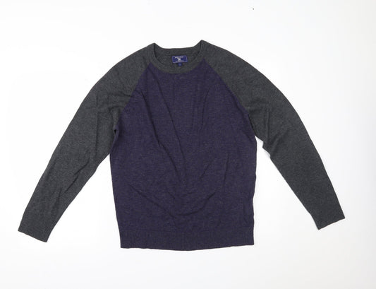 Jermyn Street Mens Blue   Pullover Jumper Size L
