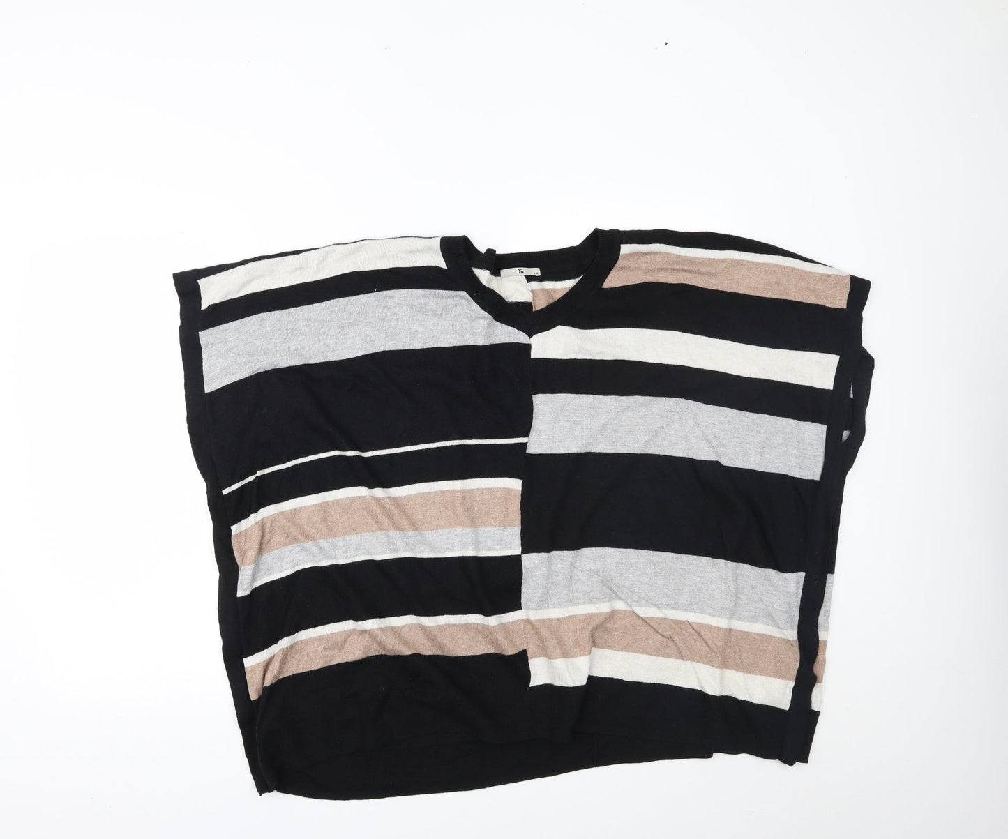 TU Womens Multicoloured Striped  Basic Blouse Size M