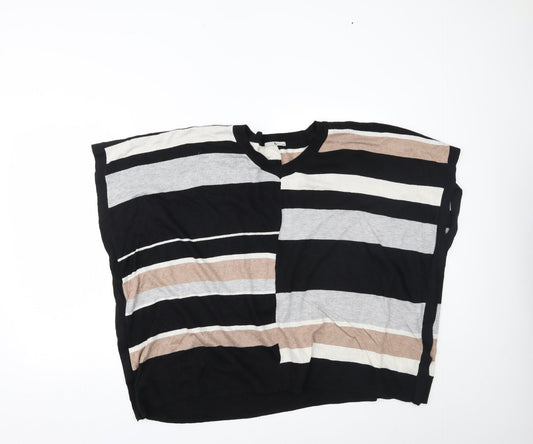 TU Womens Multicoloured Striped  Basic Blouse Size M