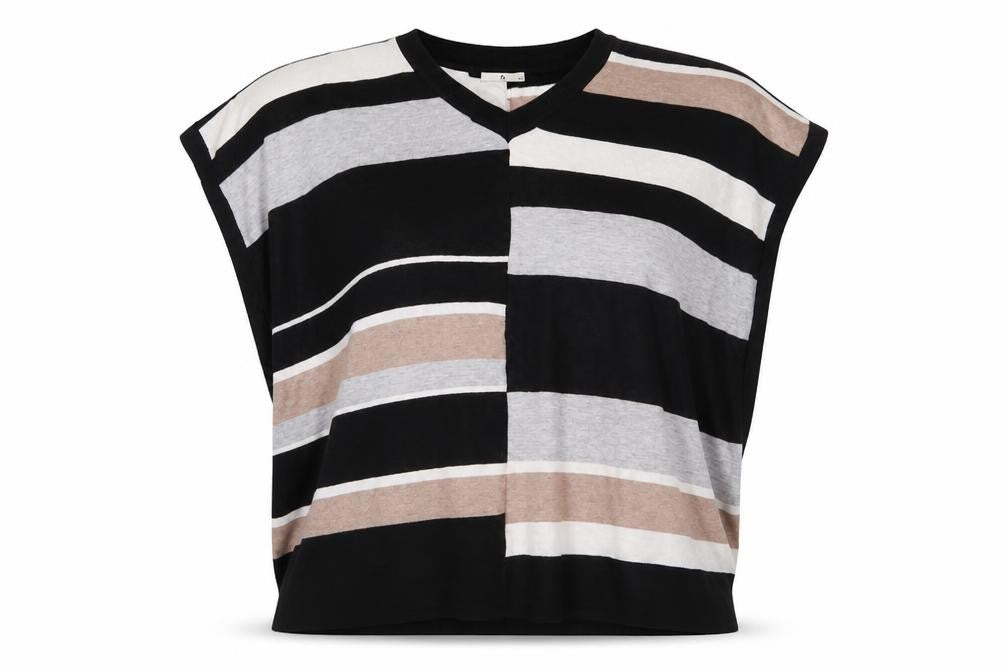 TU Womens Multicoloured Striped  Basic Blouse Size M