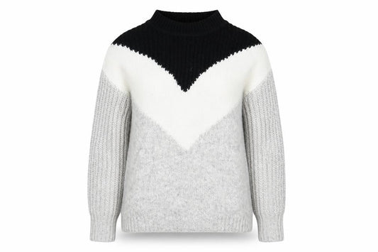 Front view of Papaya women’s multicoloured jumper, size S
