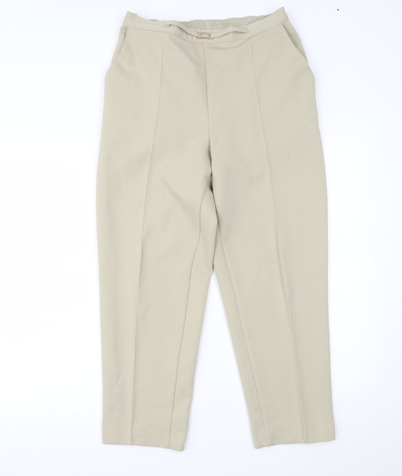 Marks and Spencer Womens Beige   Trousers  Size 16 L24 in