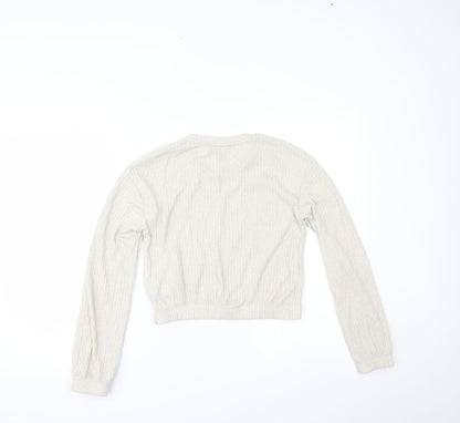 Back view of New Look girls’ beige basic blouse, size 14-15, years
