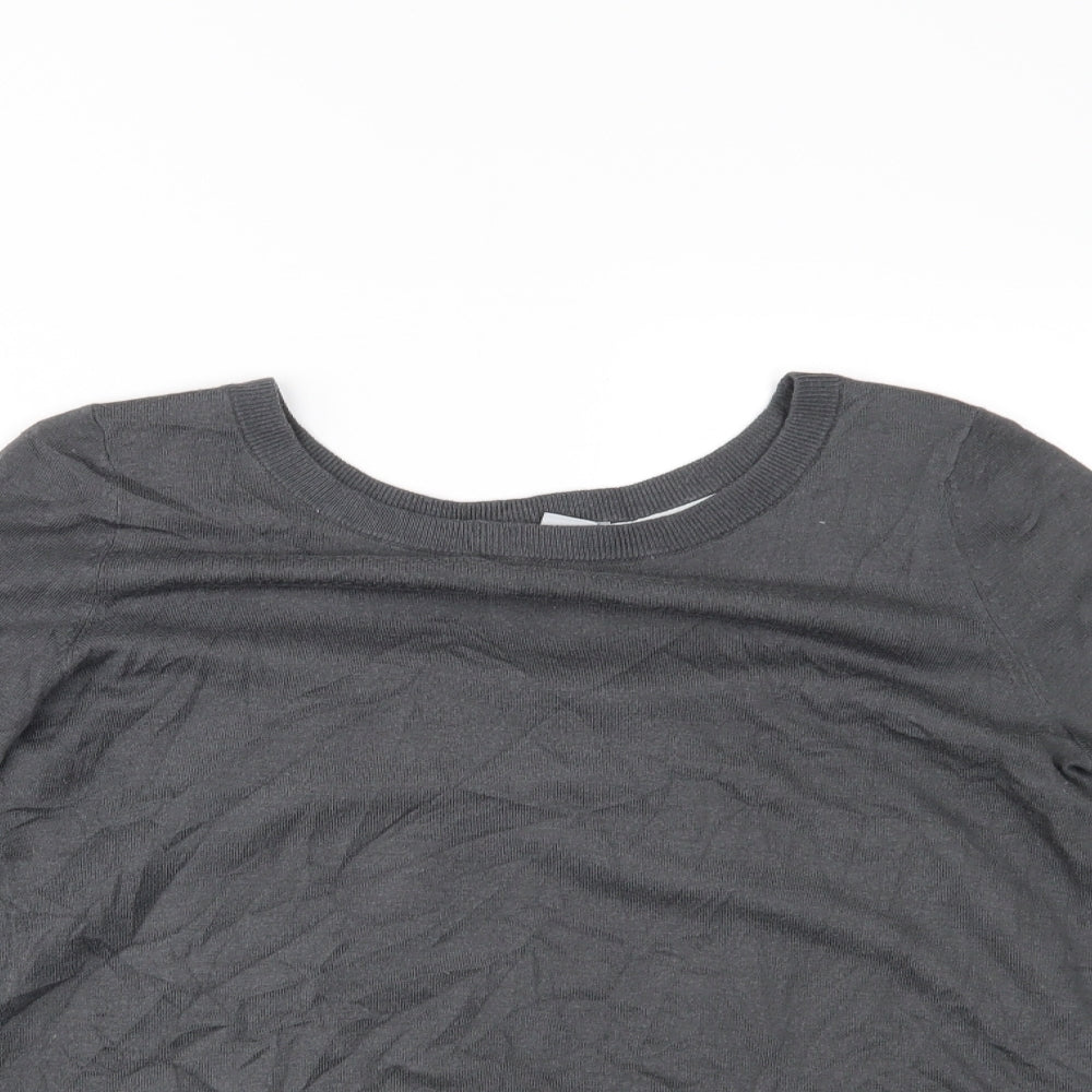 H&M Womens Grey   Basic Blouse Size S