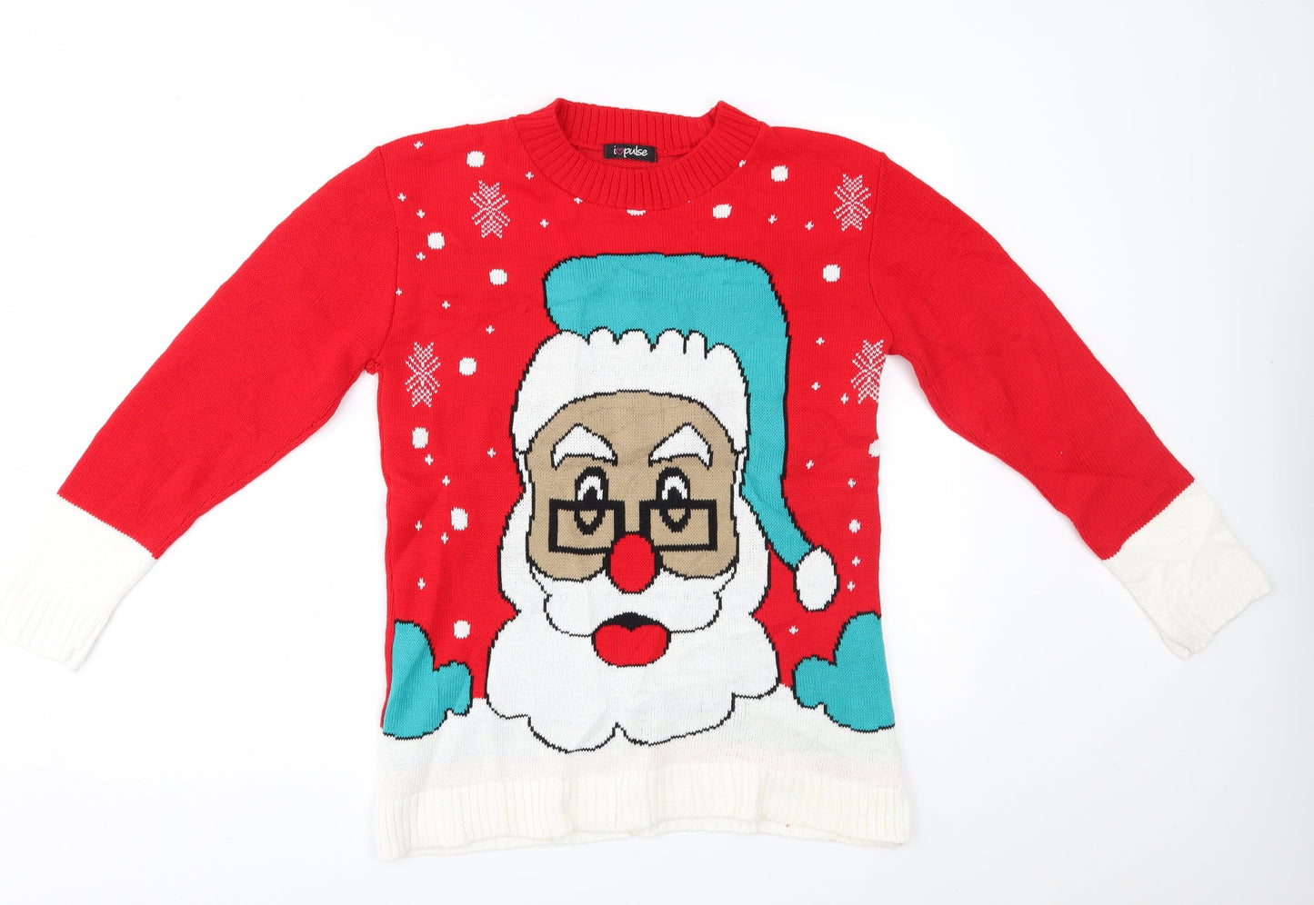 I love pulse Womens Red   Pullover Jumper One Size  - christmas