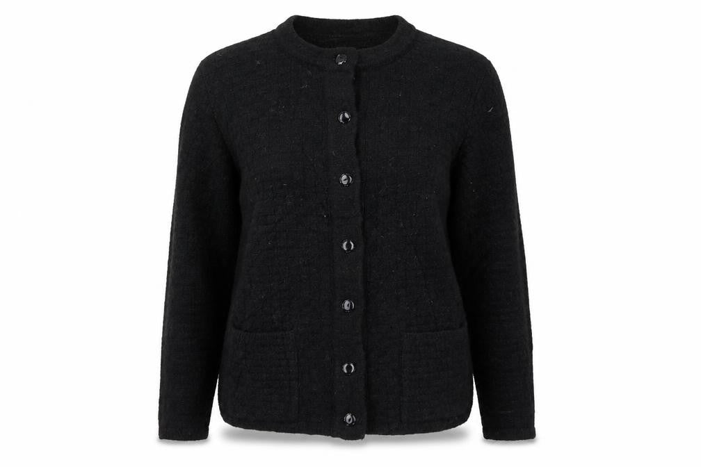 jeevika Womens Black   Cardigan Jumper Size S