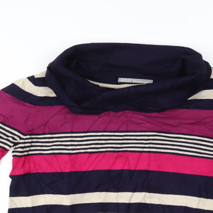 Marks & Spencer Womens Multicoloured Striped  Pullover Jumper Size 10