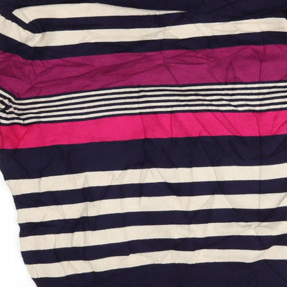 Marks & Spencer Womens Multicoloured Striped  Pullover Jumper Size 10