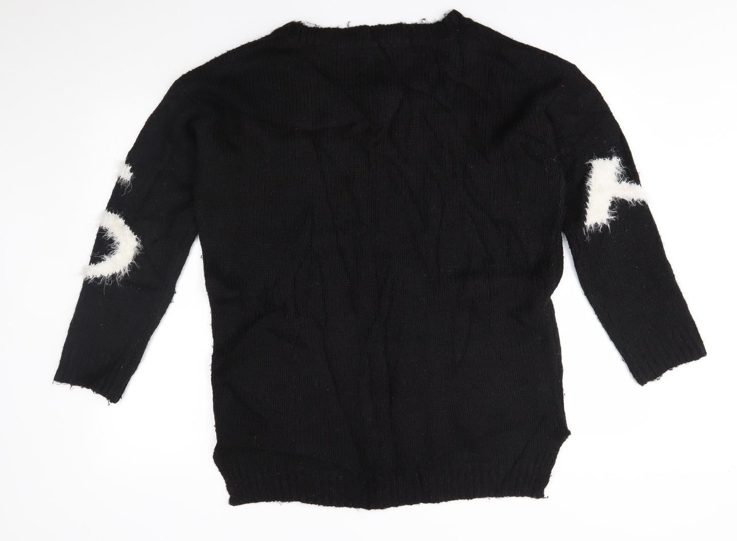 So Fabulous Womens Black   Pullover Jumper Size 16  - kiss