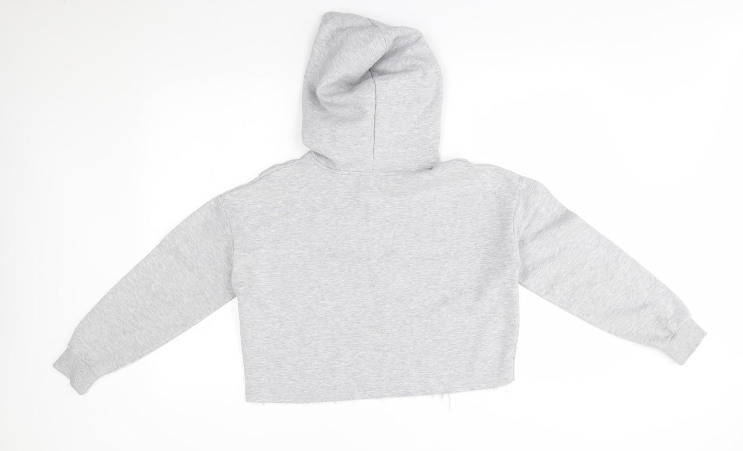 New Look Girls Grey   Pullover Hoodie Size 12-13 Years  - friends, cropped