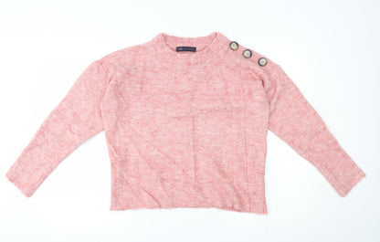 Marks & Spencer Womens Pink   Pullover Jumper Size M