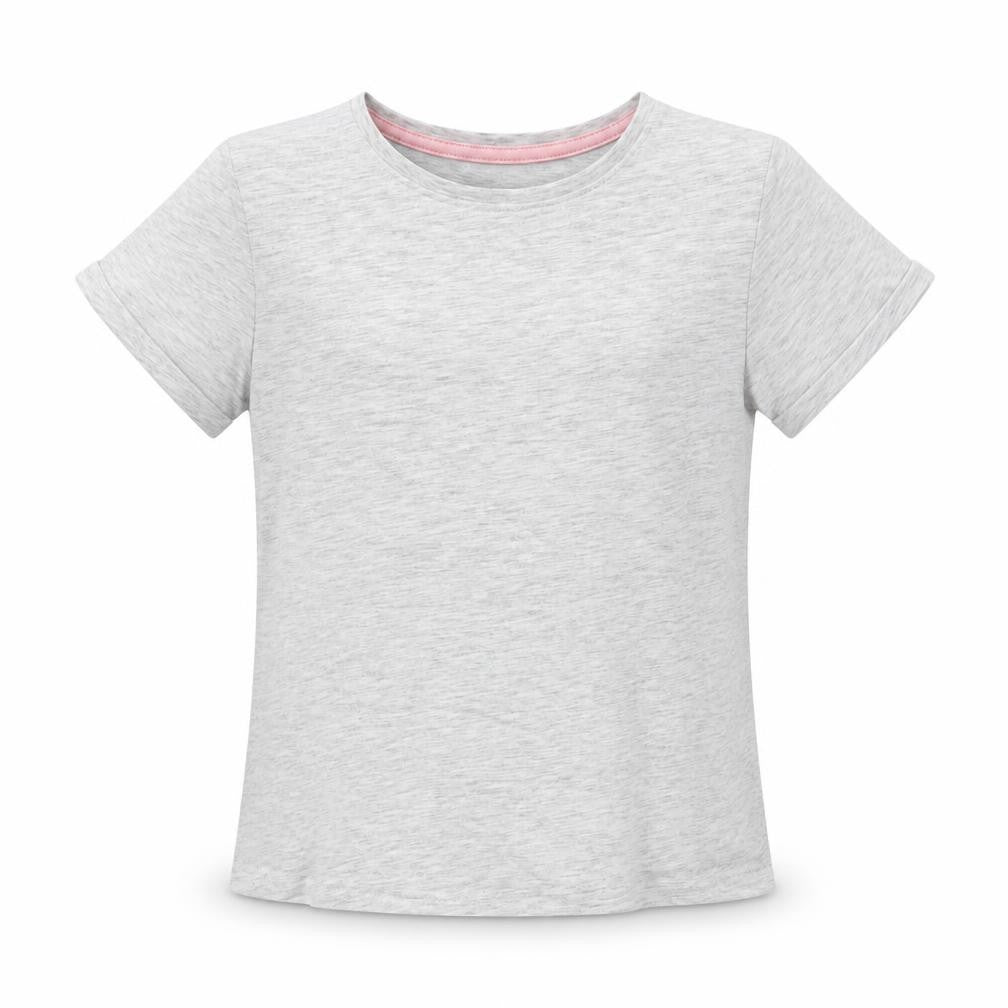 Matalan Girls Grey   Basic T-Shirt Size 8 Years