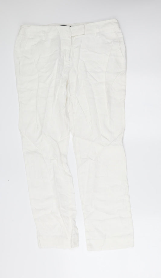 amophora Womens White   Trousers  Size L L26 in