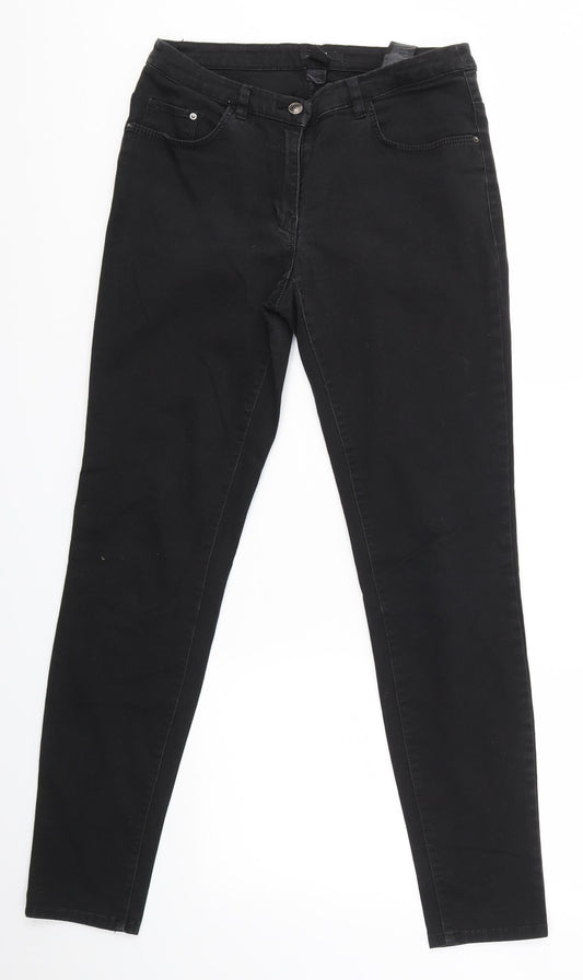 H&M Womens Black   Skinny Jeans Size 8 L28 in