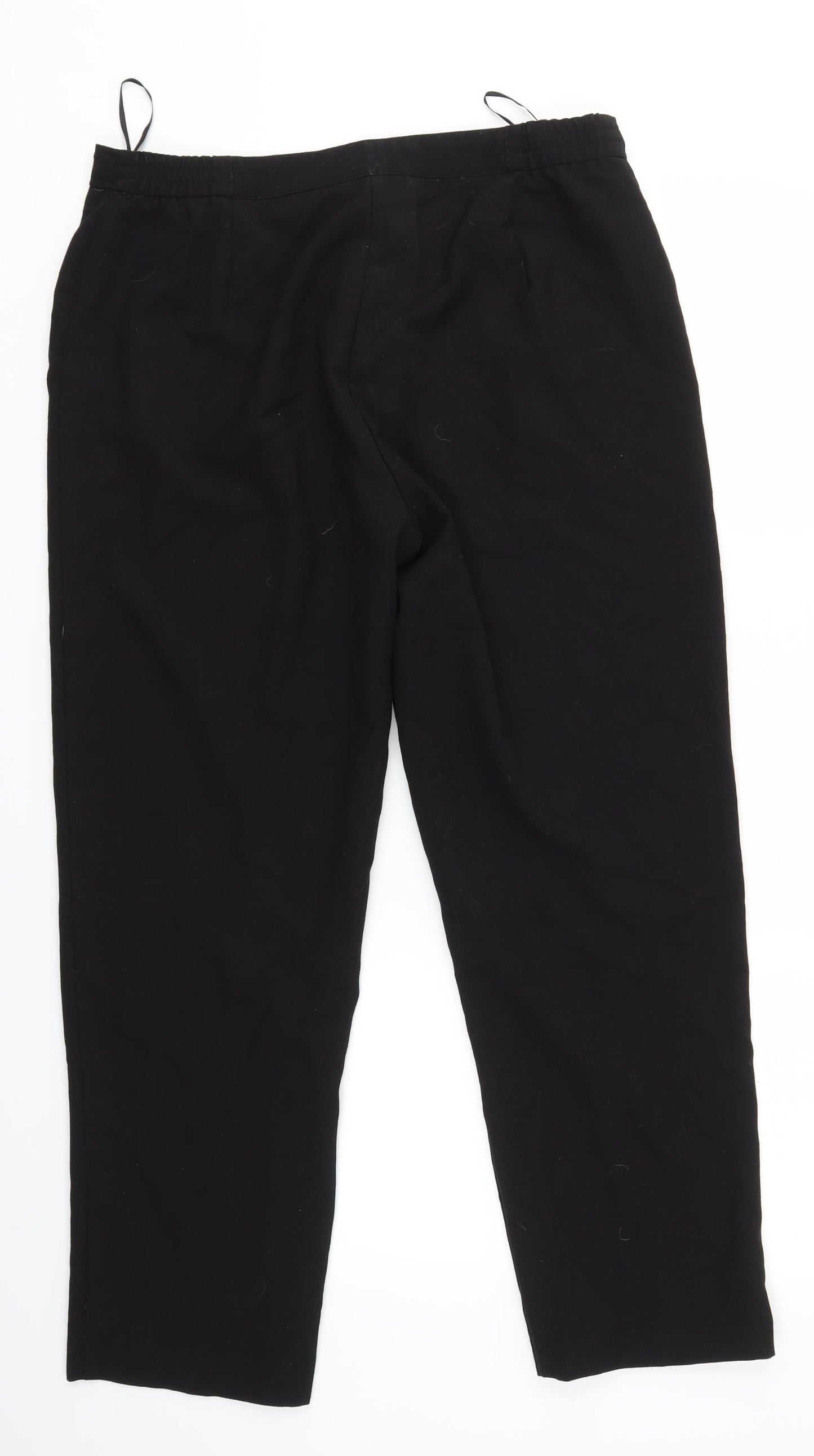 slimma Womens Black   Dress Pants Trousers Size 14 L28 in
