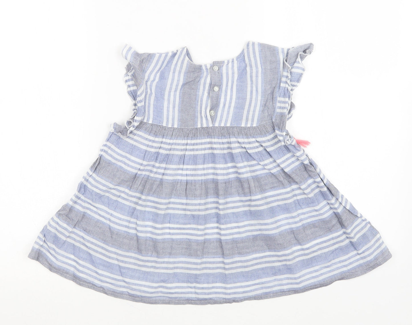 Matalan Girls Multicoloured Striped  A-Line  Size 7 Years