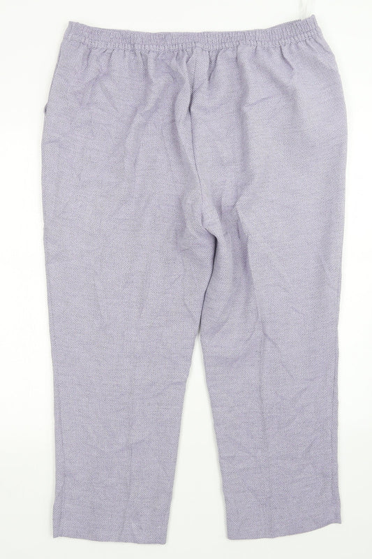 EWM Womens Purple   Trousers  Size 20 L24 in
