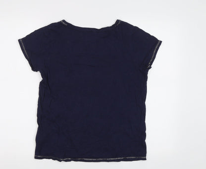 Preloved Debenhams Womens Black   Basic Polo Size 12  - Snuggle Up - Back