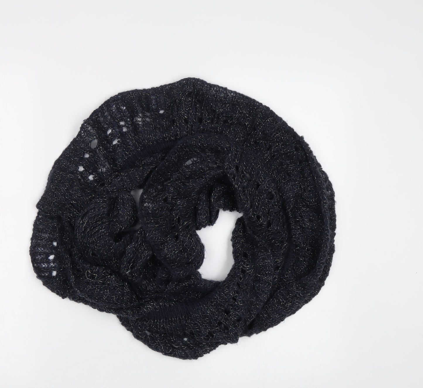 Preworn Womens Blue  Knit  Scarf