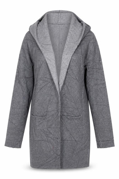 Tu Womens Grey   Overcoat Coatigan Size M