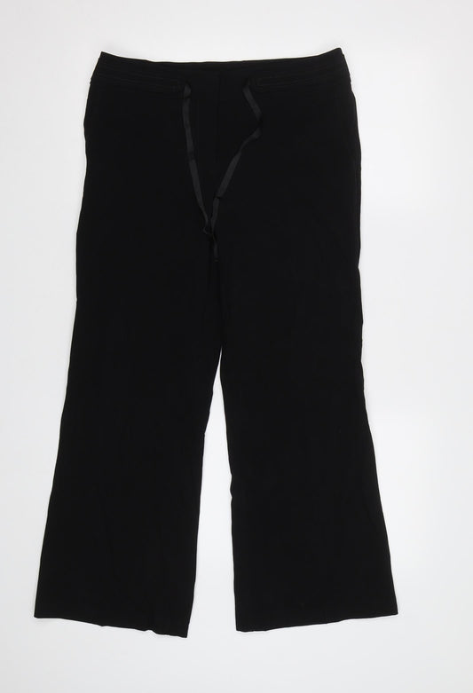 M&S Womens Black   Dress Pants Trousers Size 10 L28 in