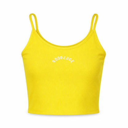 Primark Womens Yellow   Cropped Tank Size XS