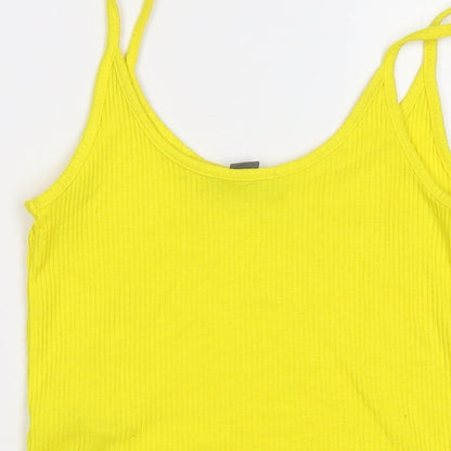 Primark Womens Yellow   Cropped Tank Size XS