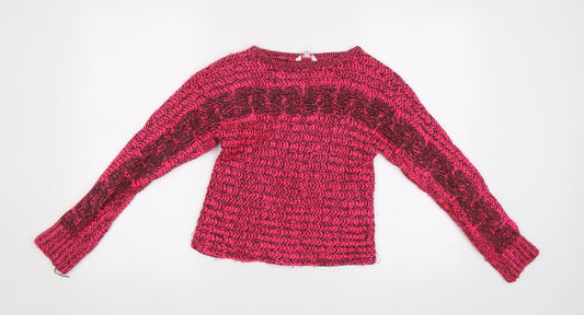 Miss E-Vie Girls Pink   Pullover Jumper Size 11-12 Years