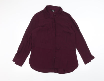 Debenhams Womens Purple   Basic Button-Up Size 14