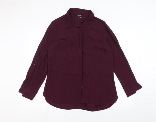 Debinhams Womens Purple   Basic Button-Up Size 14