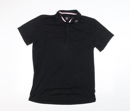 design Womens Black   Basic Polo Size XL