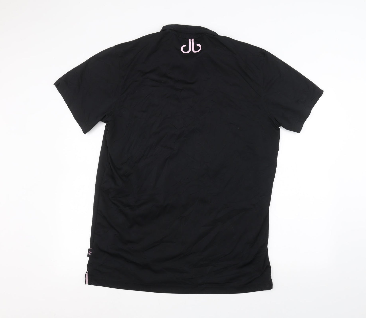 design Womens Black   Basic Polo Size XL