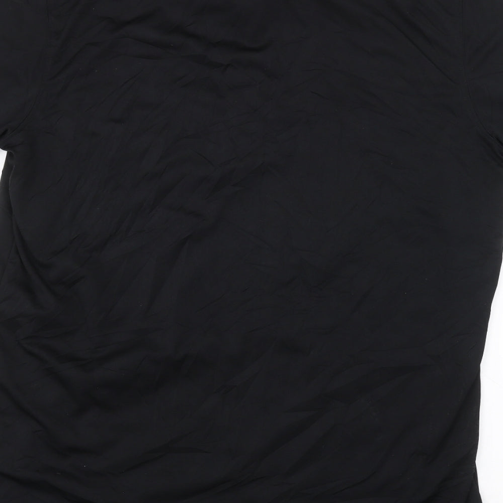 design Womens Black   Basic Polo Size XL