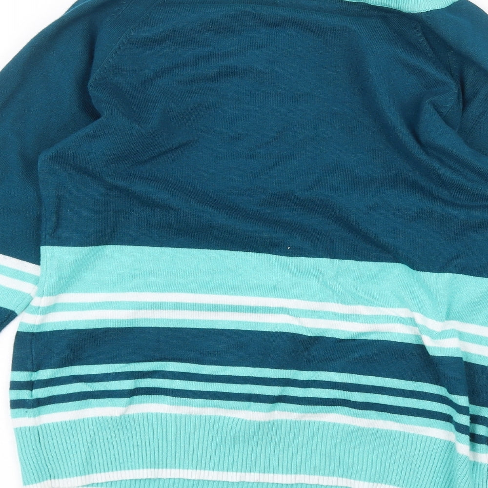 Roseanna Womens Blue Striped  Basic T-Shirt Size S