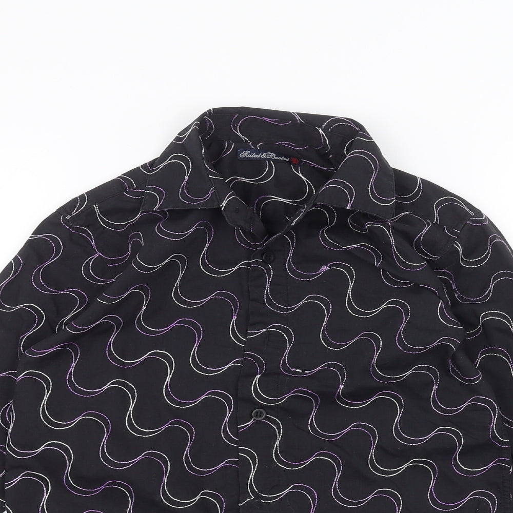 BHS Girls Black   Basic Button-Up Size 7-8 Years