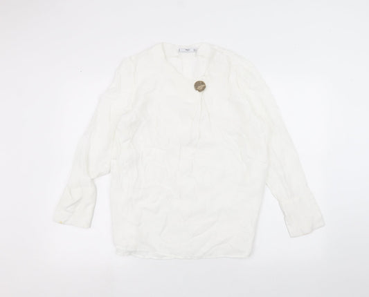 MNG Womens White   Pullover Jumper Size M