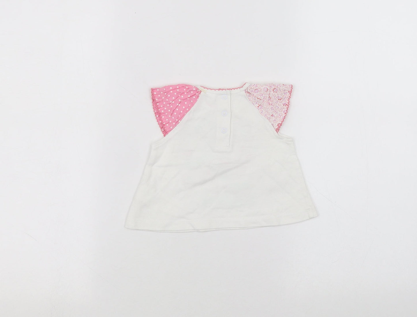 cool club Baby White   Basic T-Shirt Size 6-9 Months