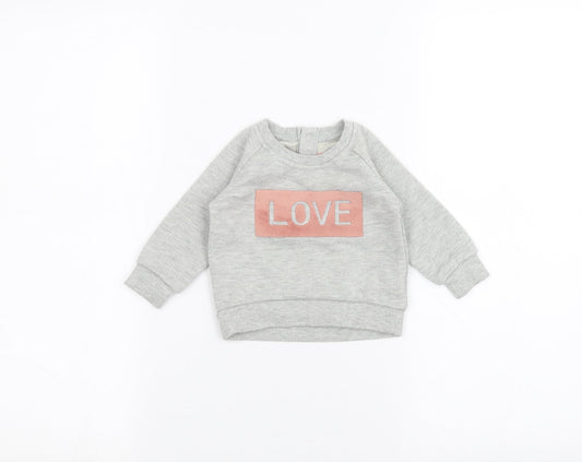 Young Dimension Baby Grey   Pullover Jumper Size 3-6 Months