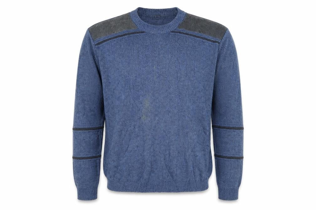 BHS Mens Blue Striped  Pullover Jumper Size M