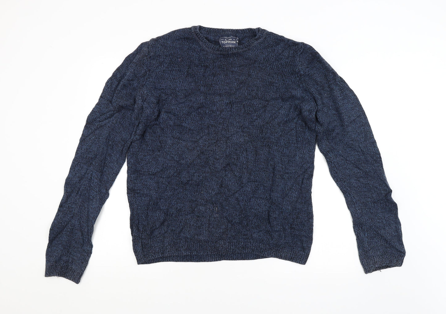 Topman Mens Blue   Pullover Jumper Size L