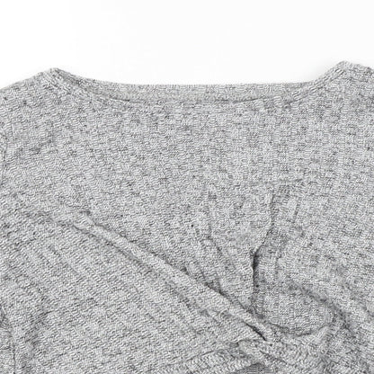 Preloved Nutmeg Girls Silver   Pullover Jumper Size 7-8 Years - Detail