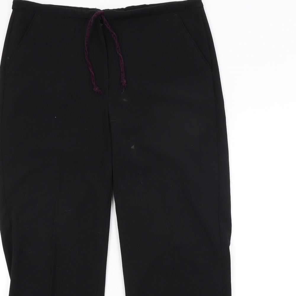 Maine Womens Black   Trousers  Size 12 L27 in
